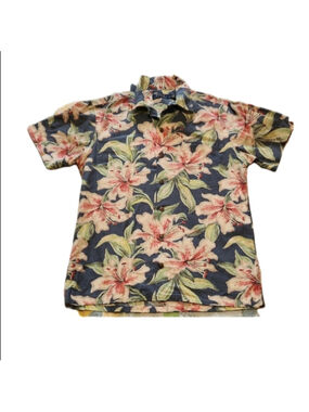 Polo Ralph Lauren Tropical Floral Button Down Short Sleeve Shirt (M Size S/P)